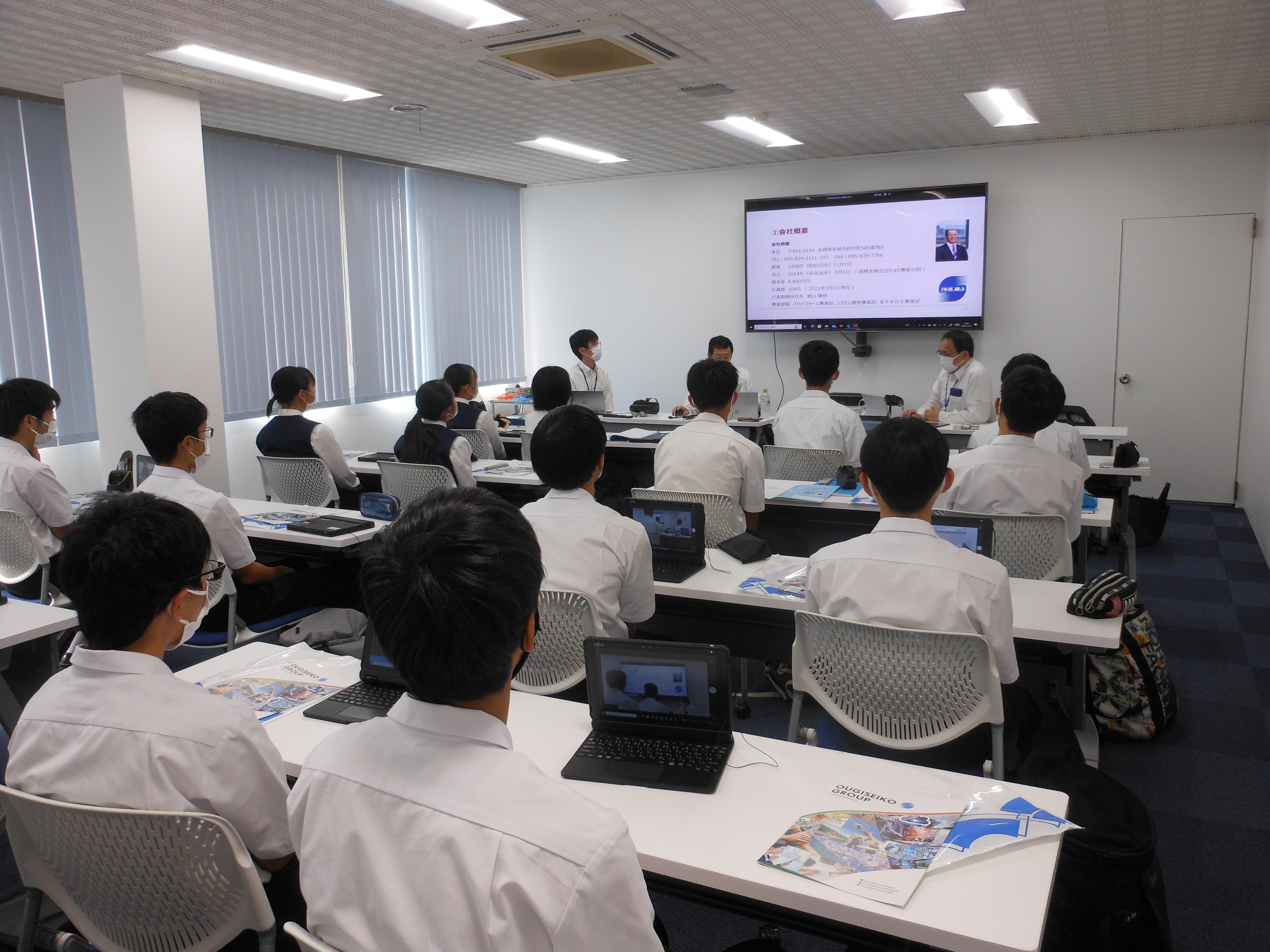 長崎南高等学校SSH企業訪問の受入を行いました
